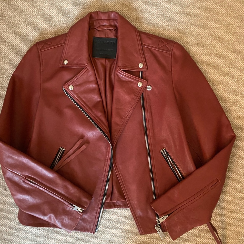 AllSaints Darby Leather Jacket